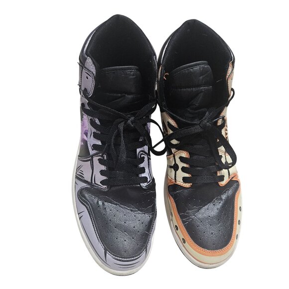 Anime-Themed High-Top Sneakers - Picture 1 of 7